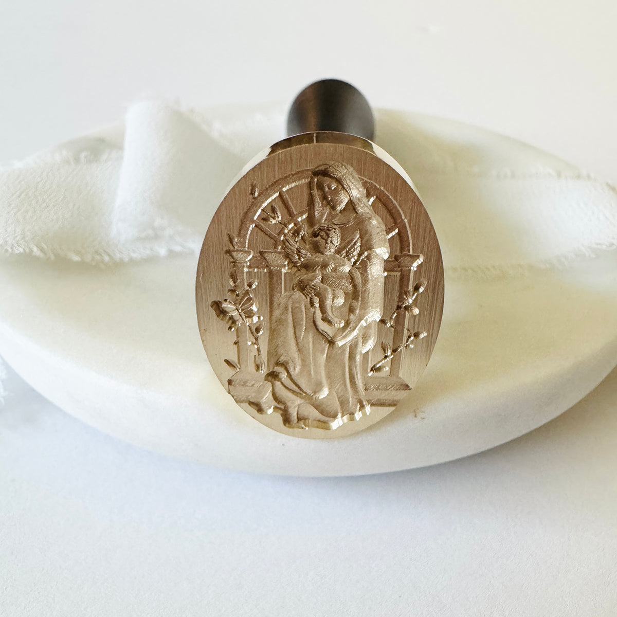 Holy Mother and Child Wax Stamp 3-D