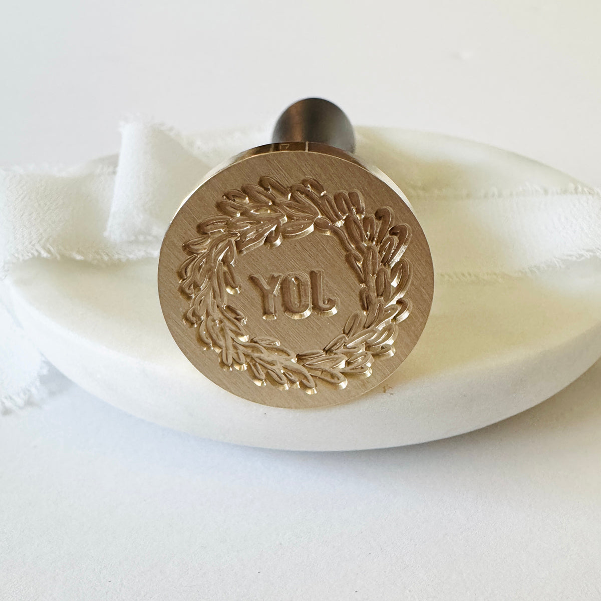 Joy Wreath Wax Stamp