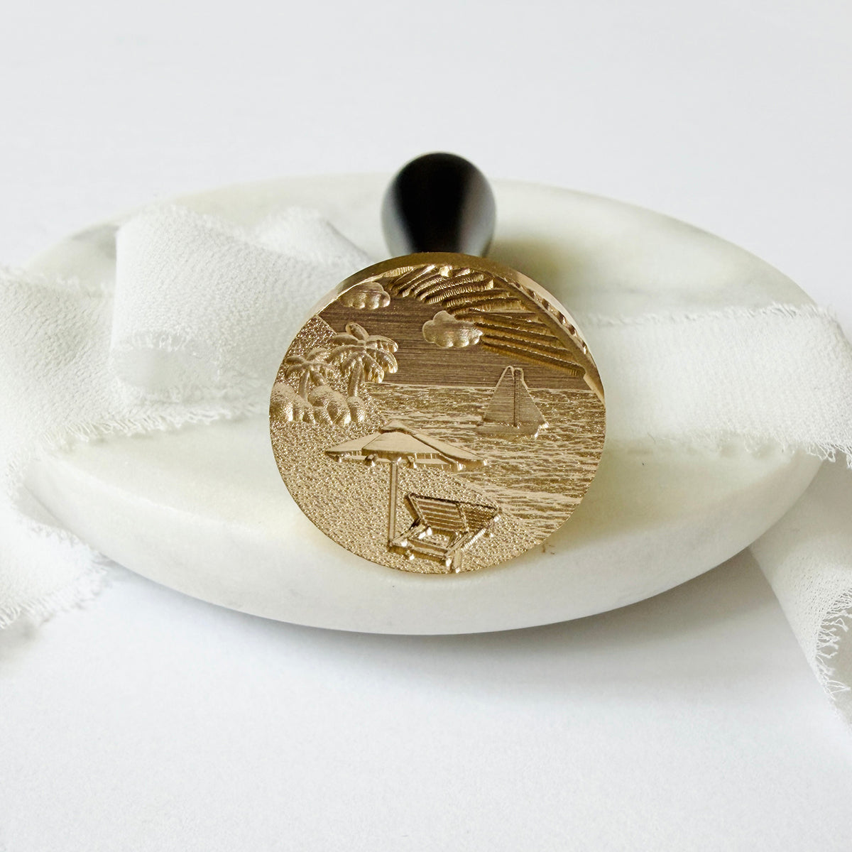 Beach Day Wax Seal Stamp 3-D