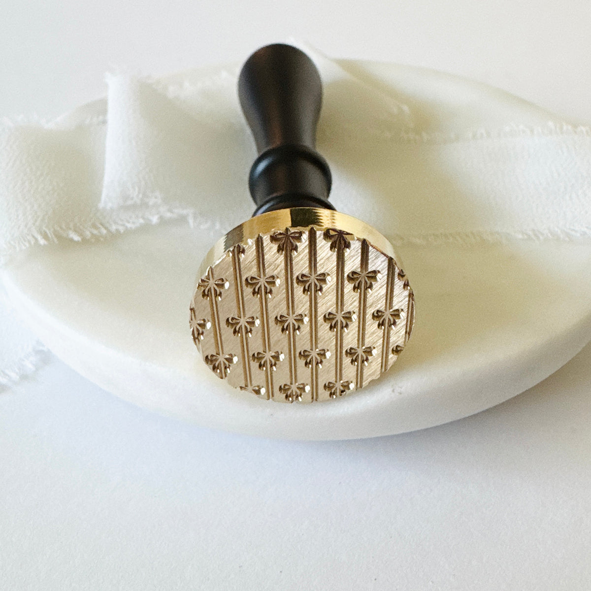Striped Bows Wax Stamp