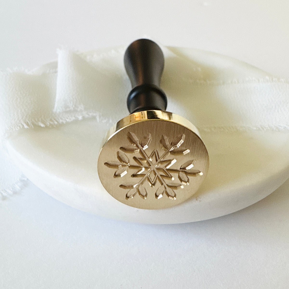 Morning Frost Snowflake Wax Stamp