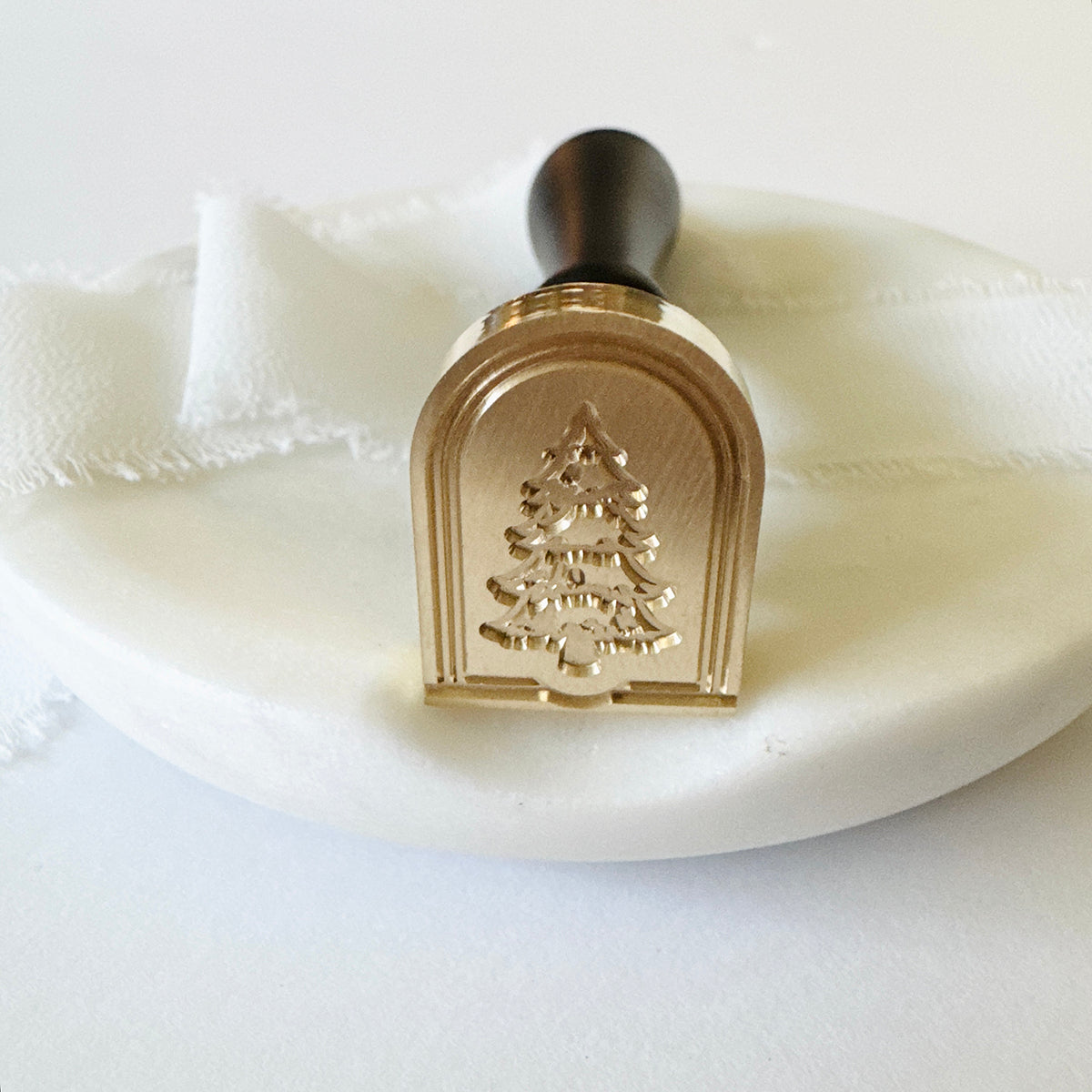 Arched Christmas Tree Wax Stamp