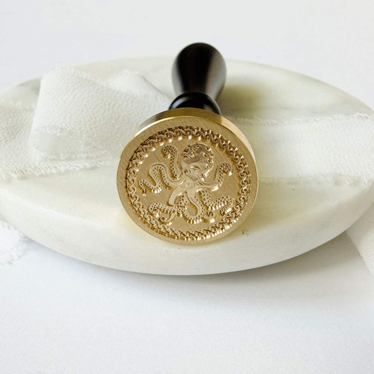 Framed Octopus Wax Seal Stamp