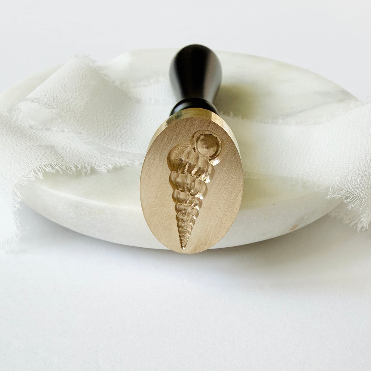 Spiral Sea Shell Wax Seal Stamp 3-D