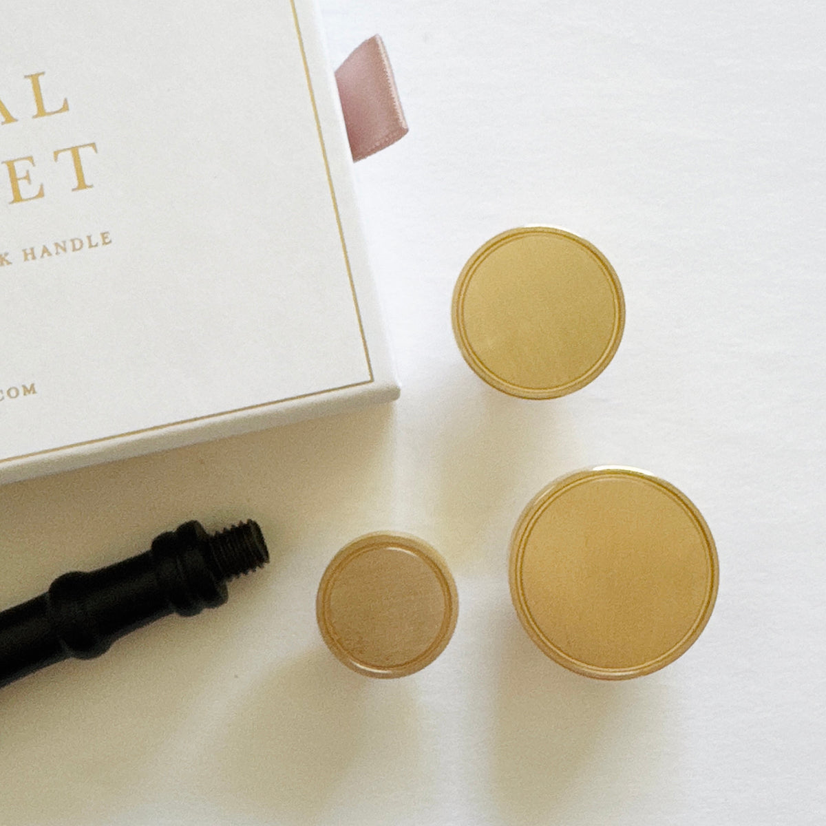 Classic Border Blank Wax Seal Stamp Set (Set of 3)