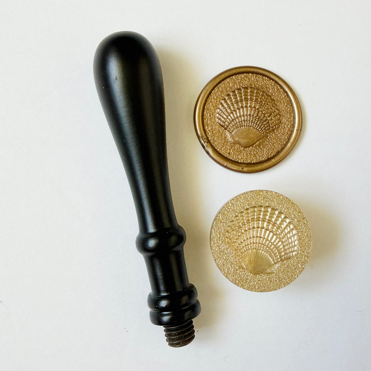 Tidal Scallop Wax Seal Stamp 3-D
