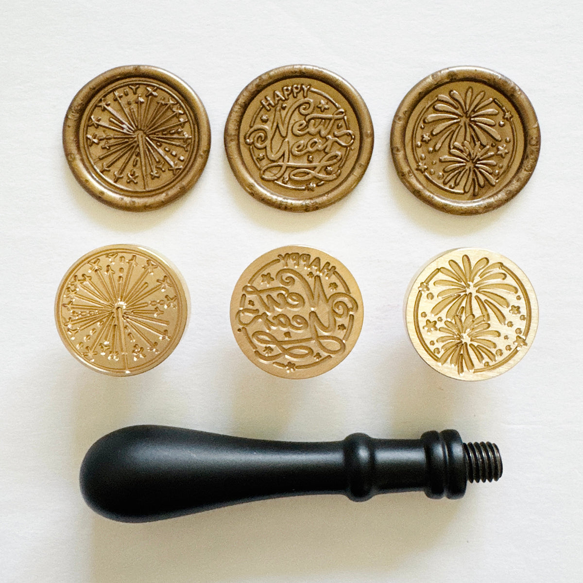 New Years Wax Seal Stamp Set (Set of 3)