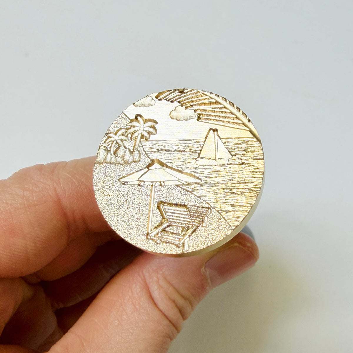 Beach Day Wax Seal Stamp 3-D