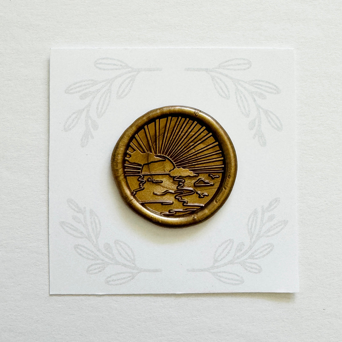 Ocean Sunset Wax Stamp