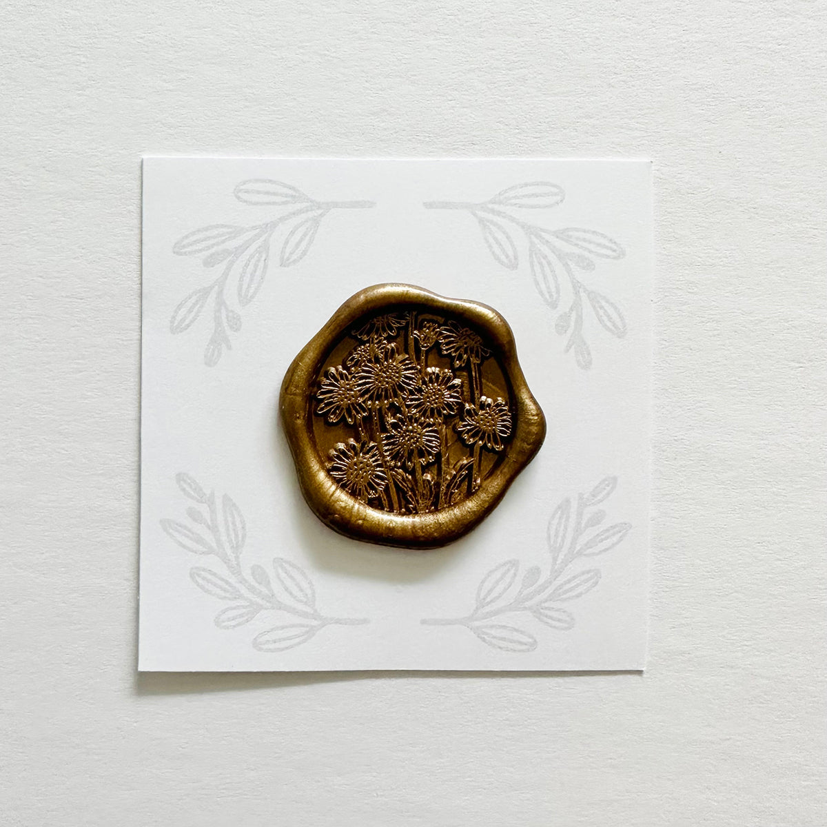 Sunflower Meadow Wax Stamp