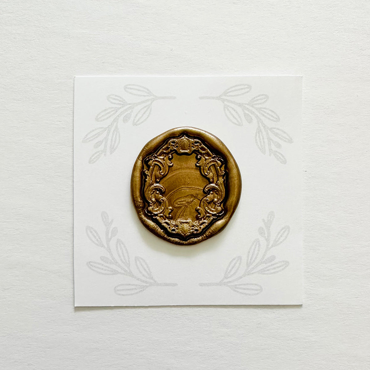 Oval Frame No. 4 Wax Stamp