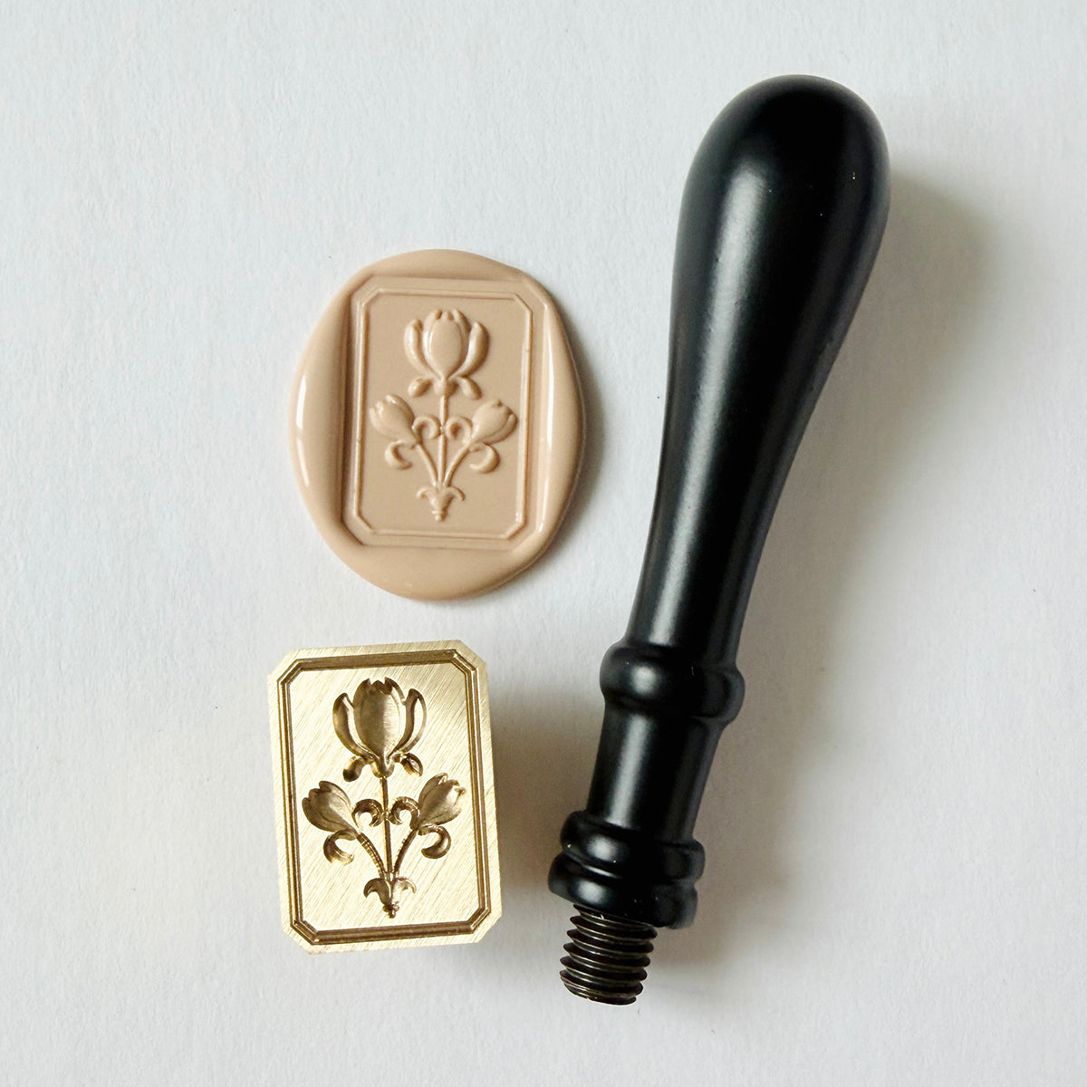 Framed Tulip Wax Stamp 3-D