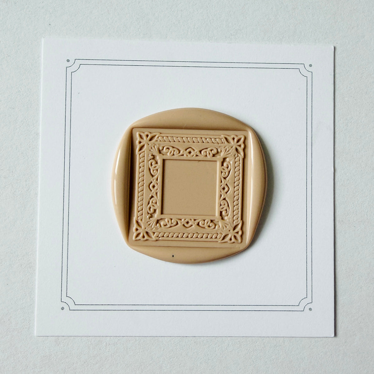 Square Frame Wax Seal Stamp Set (Set of 3)