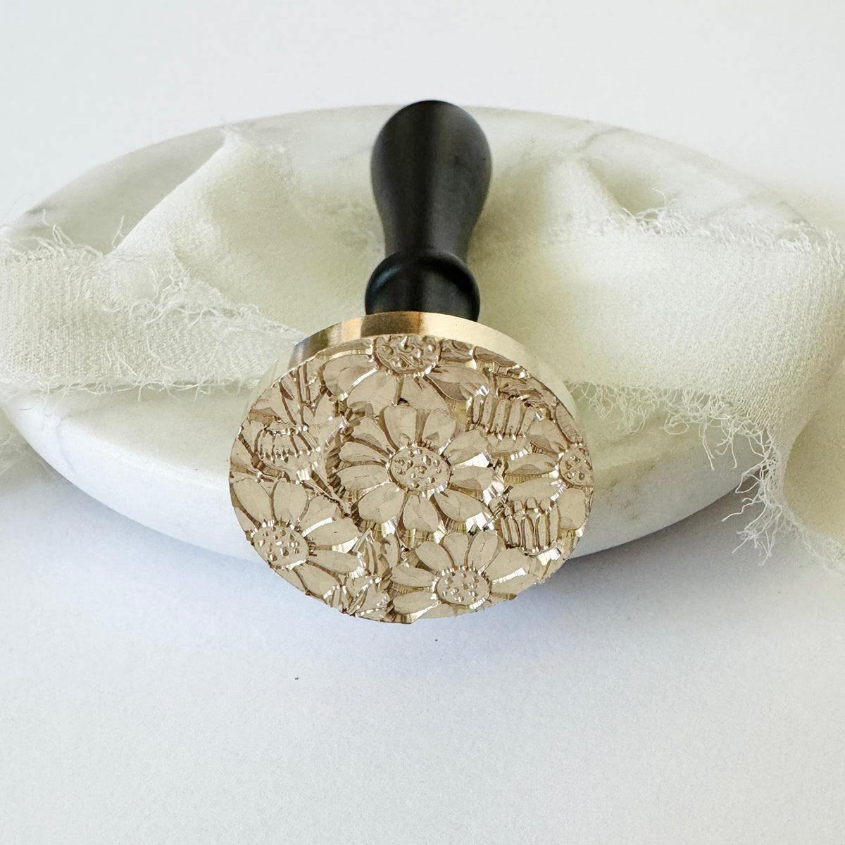 Sunflower Blooms Wax Seal Stamp (3D)