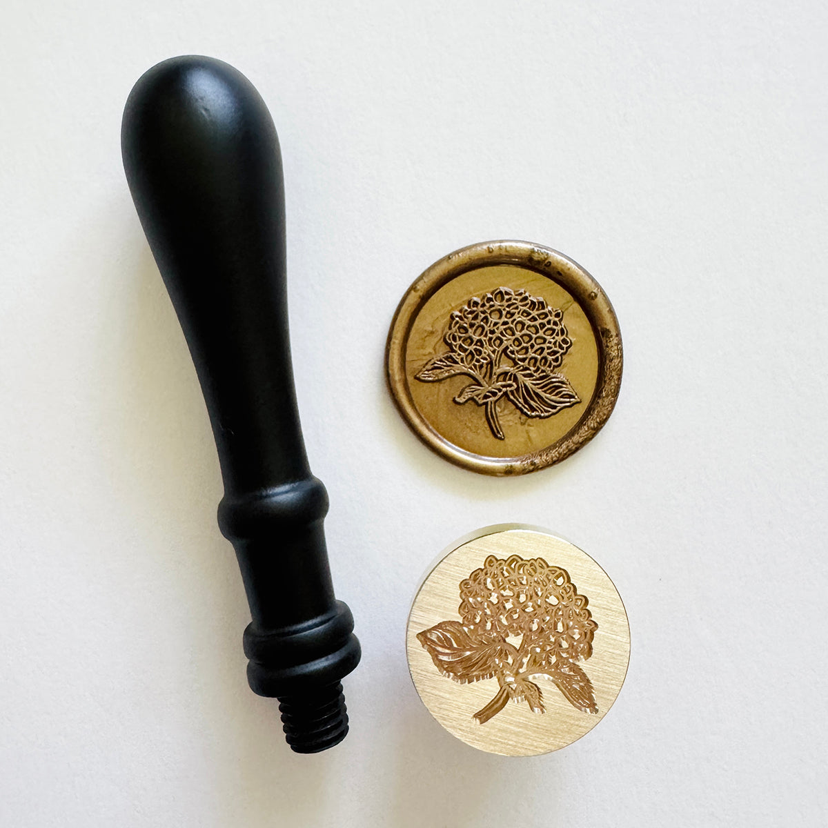 Hydrangea Branch Wax Seal Stamp