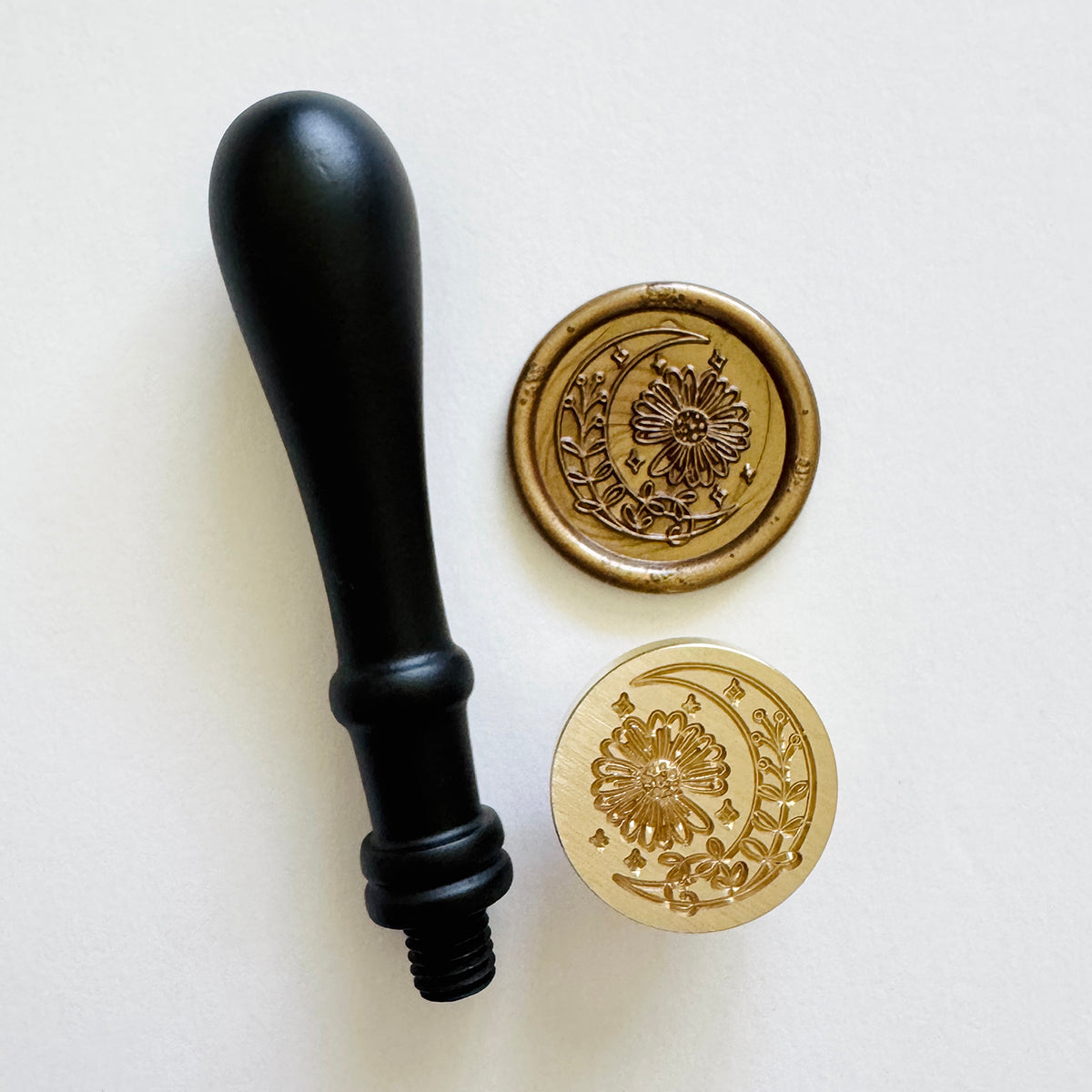 Moon in Bloom Wax Stamp