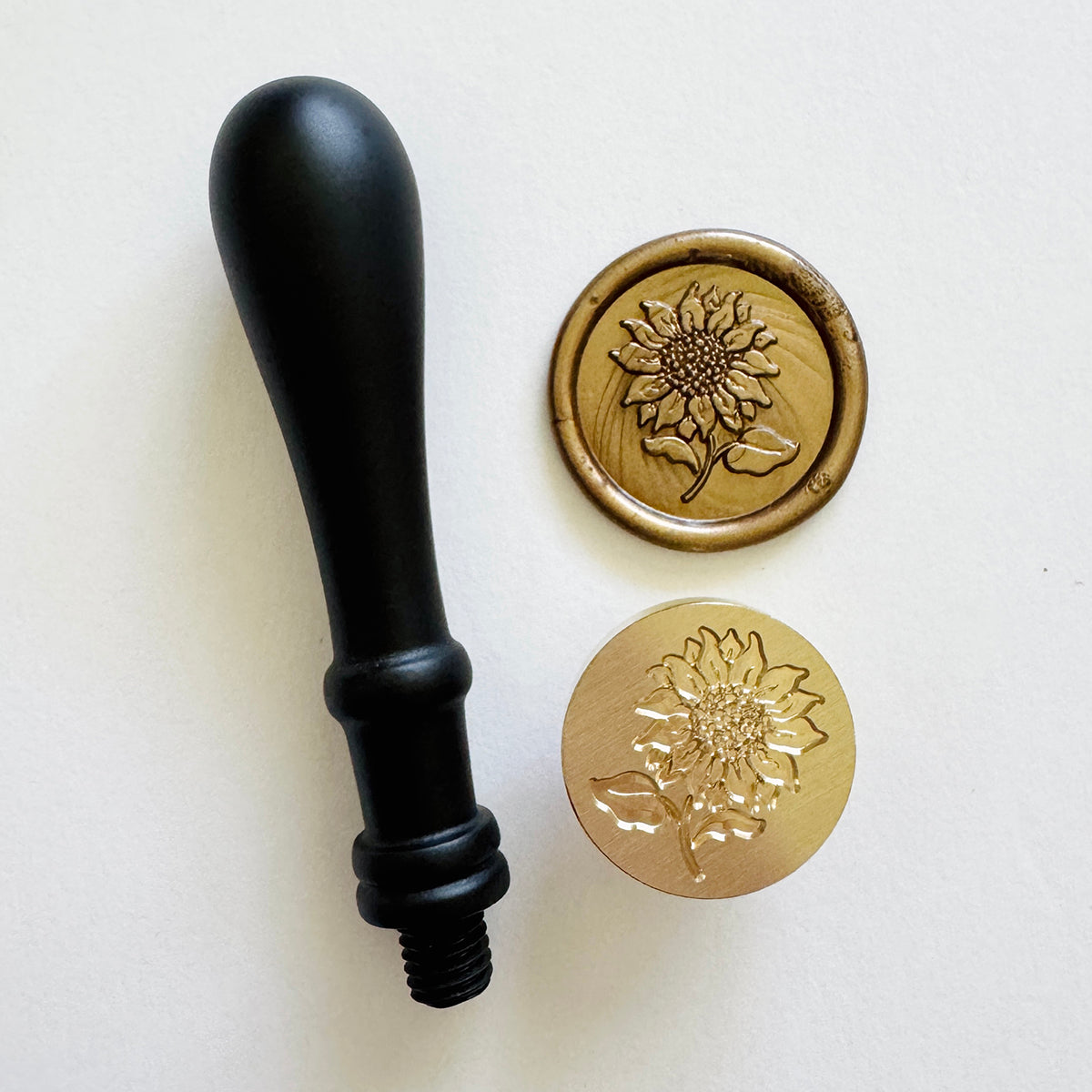Golden Sunflower Wax Seal Stamp