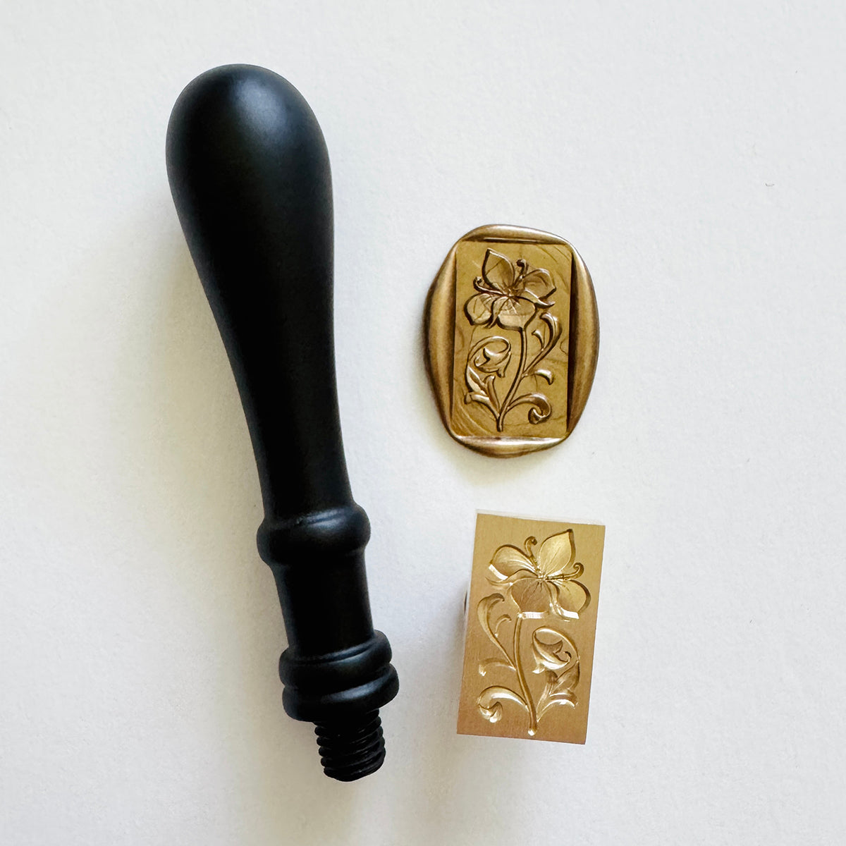 Lily Wax Stamp (3-D)