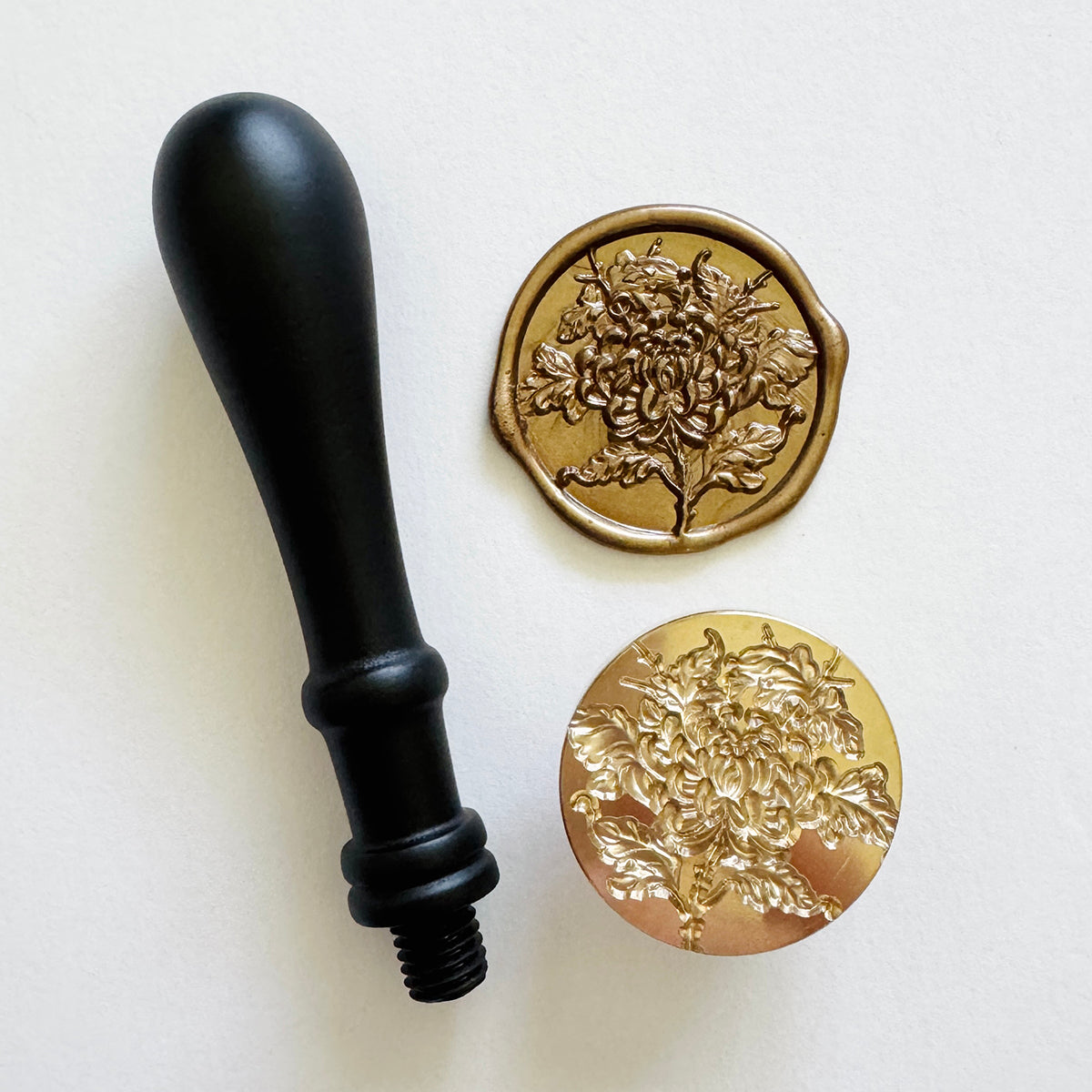 Chrysanthemum Wax Seal Stamp (3-D)