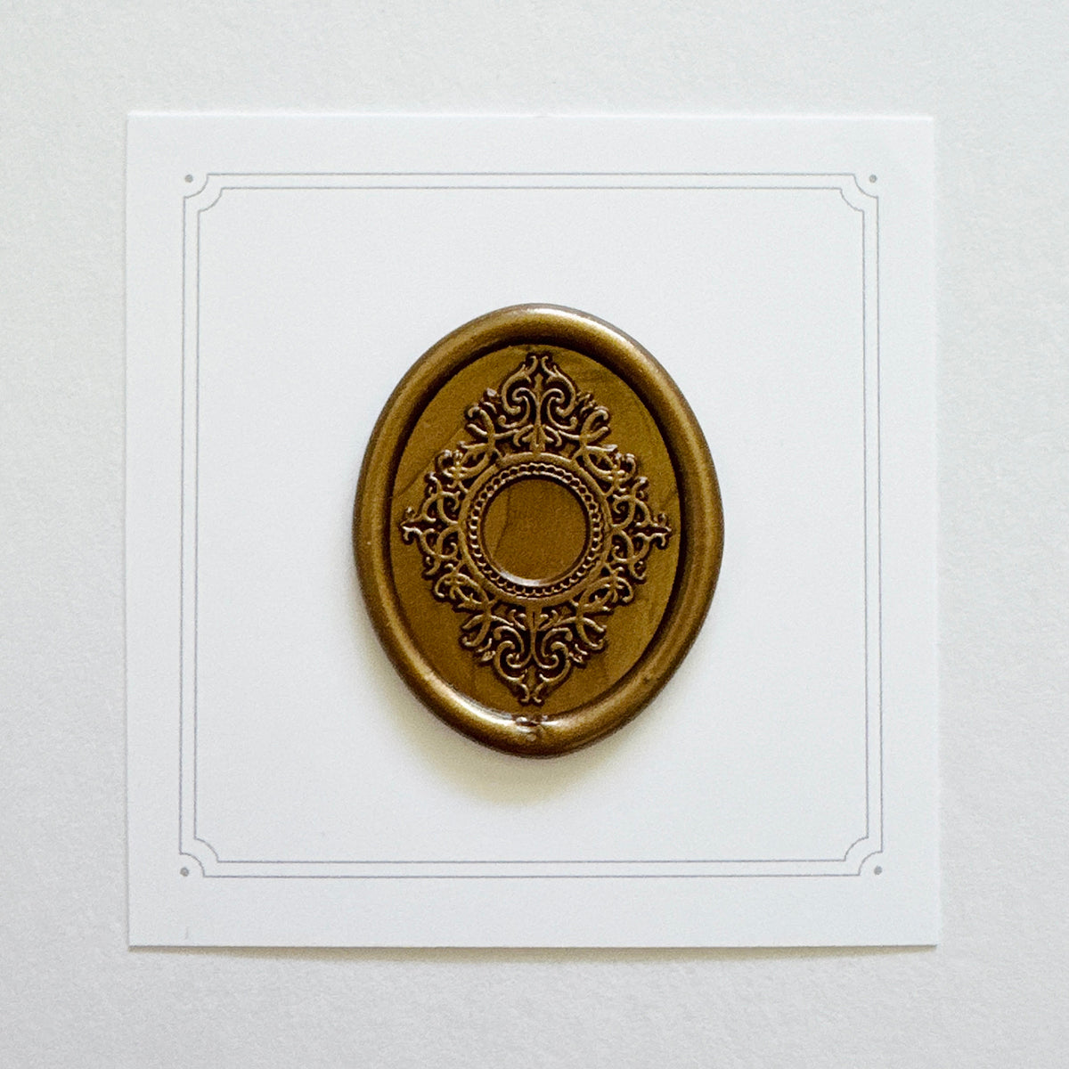 Heirloom Oval Frame Wax Stamp