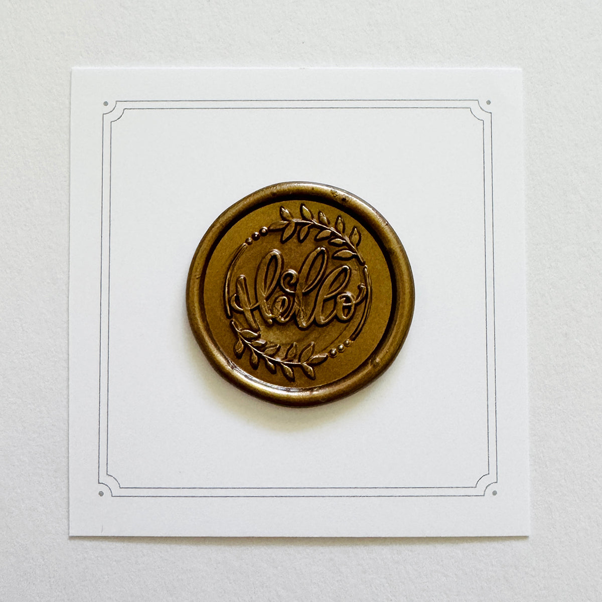 Hello Wax Stamp
