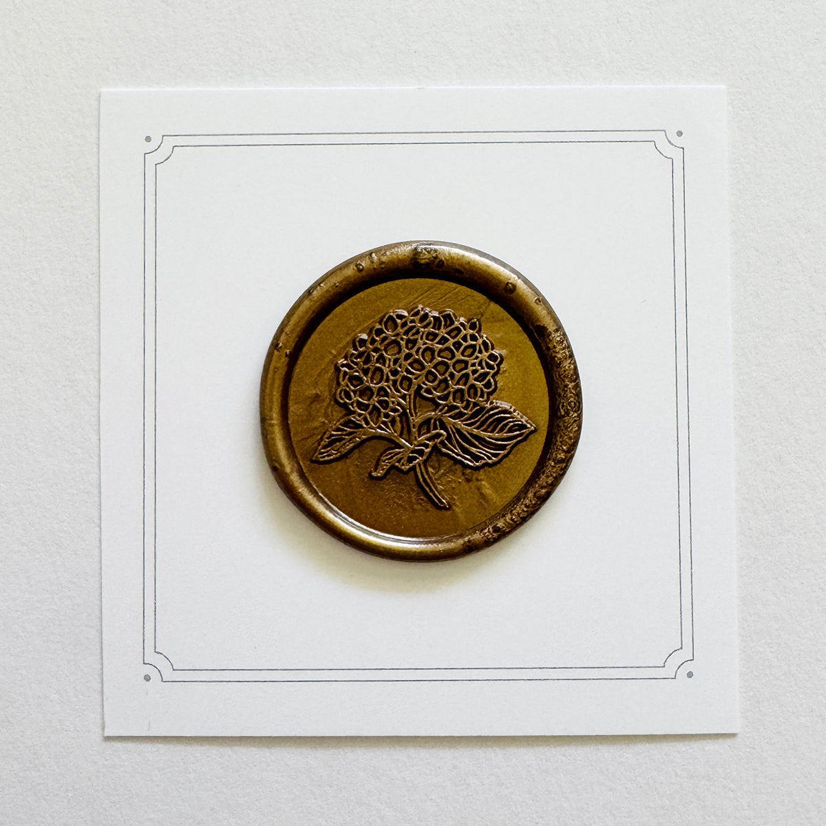 Hydrangea Branch Wax Seal Stamp