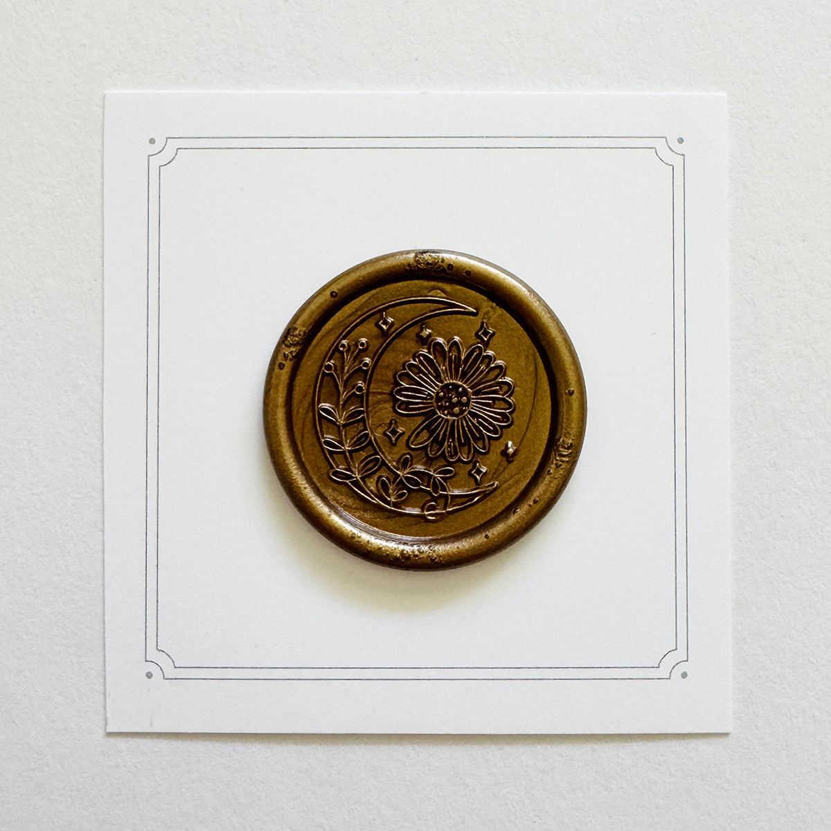Moon in Bloom Wax Stamp