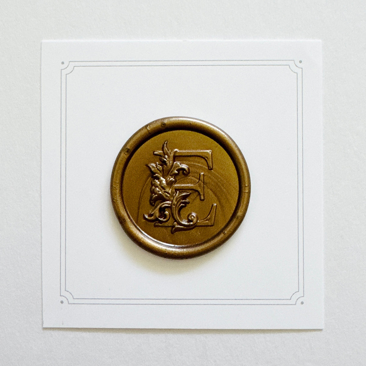 Initial Victorian Leaf Wax Seal Stamp (A-Z)