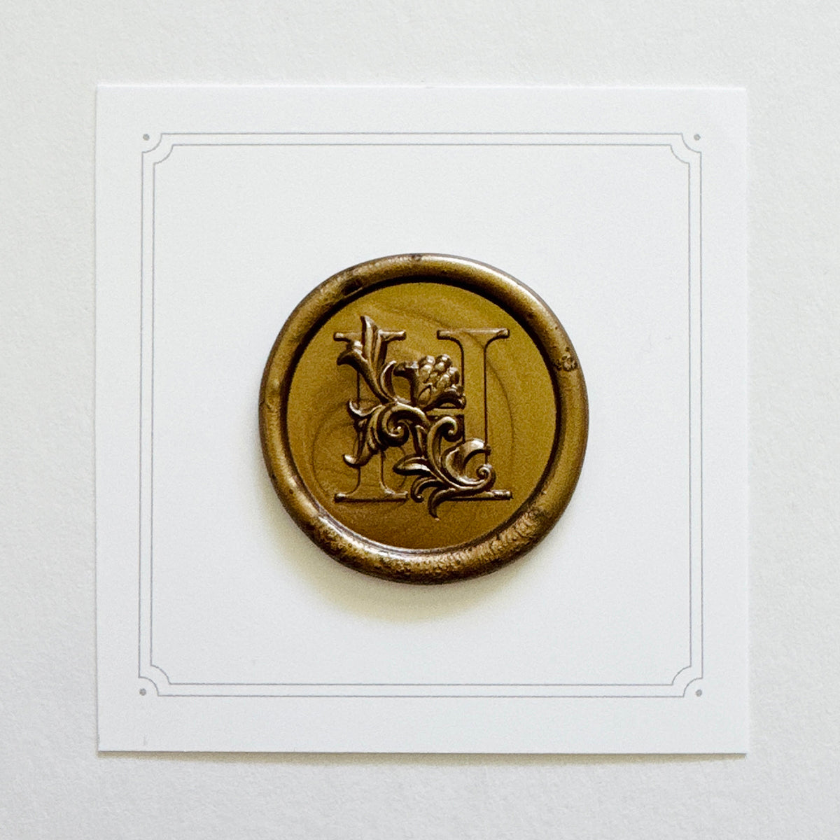 Initial Victorian Leaf Wax Seal Stamp (A-Z)