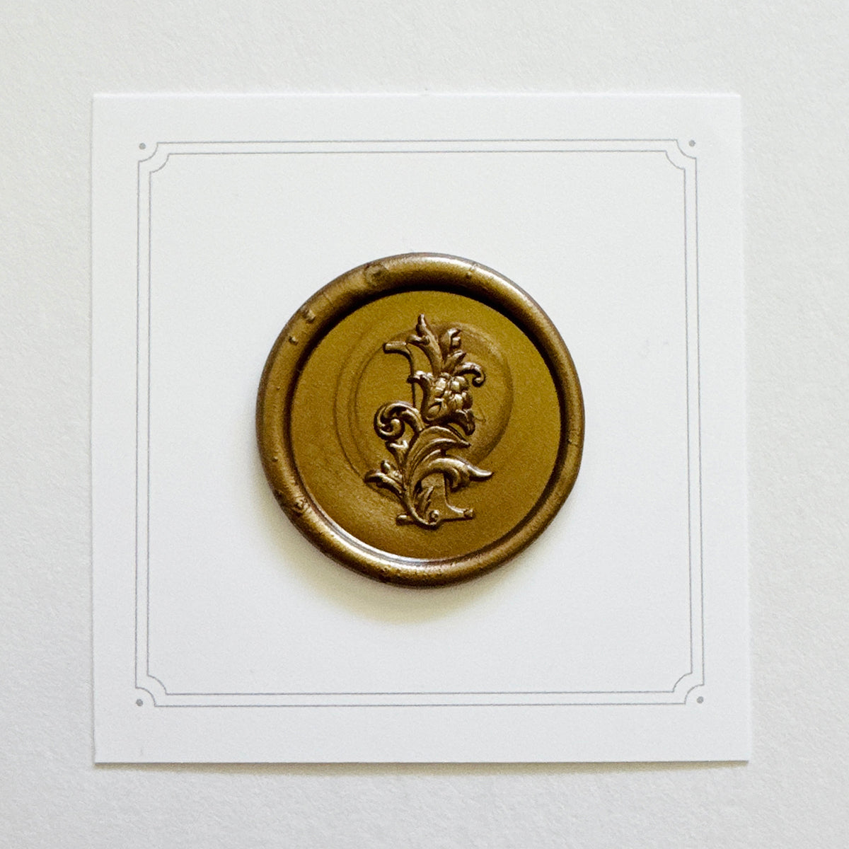 Initial Victorian Leaf Wax Seal Stamp (A-Z)