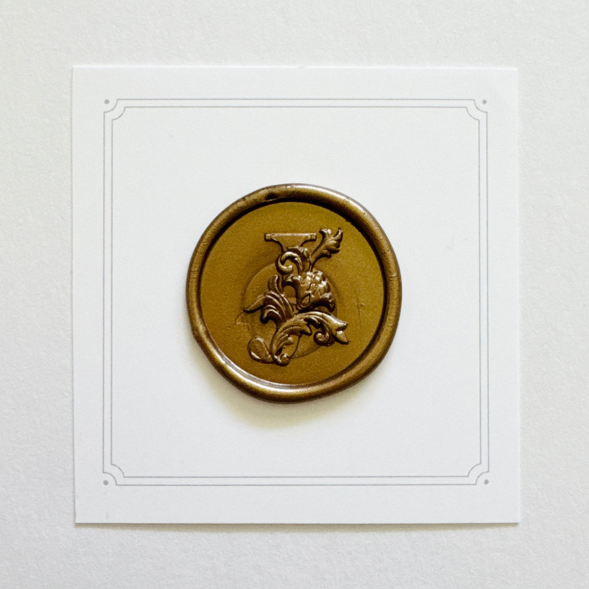 Initial Victorian Leaf Wax Seal Stamp (A-Z)
