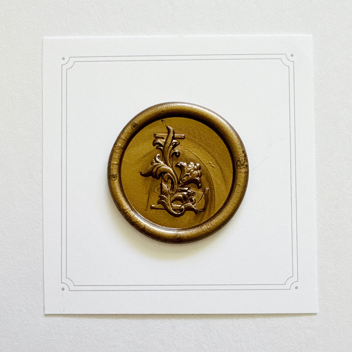 Initial Victorian Leaf Wax Seal Stamp (A-Z)