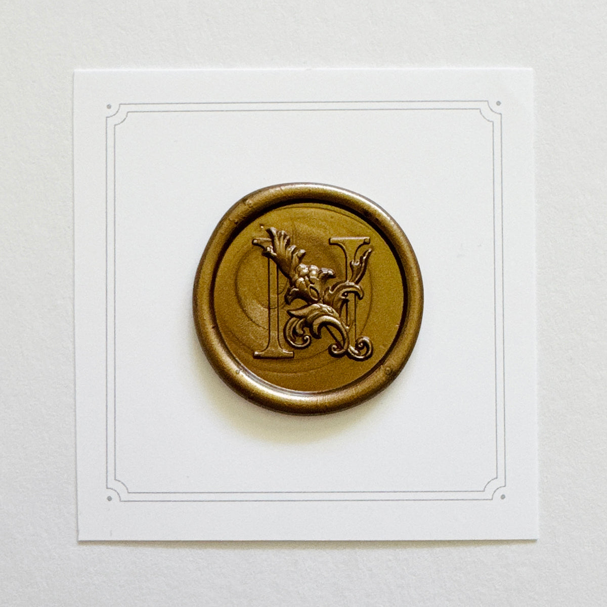 Initial Victorian Leaf Wax Seal Stamp (A-Z)