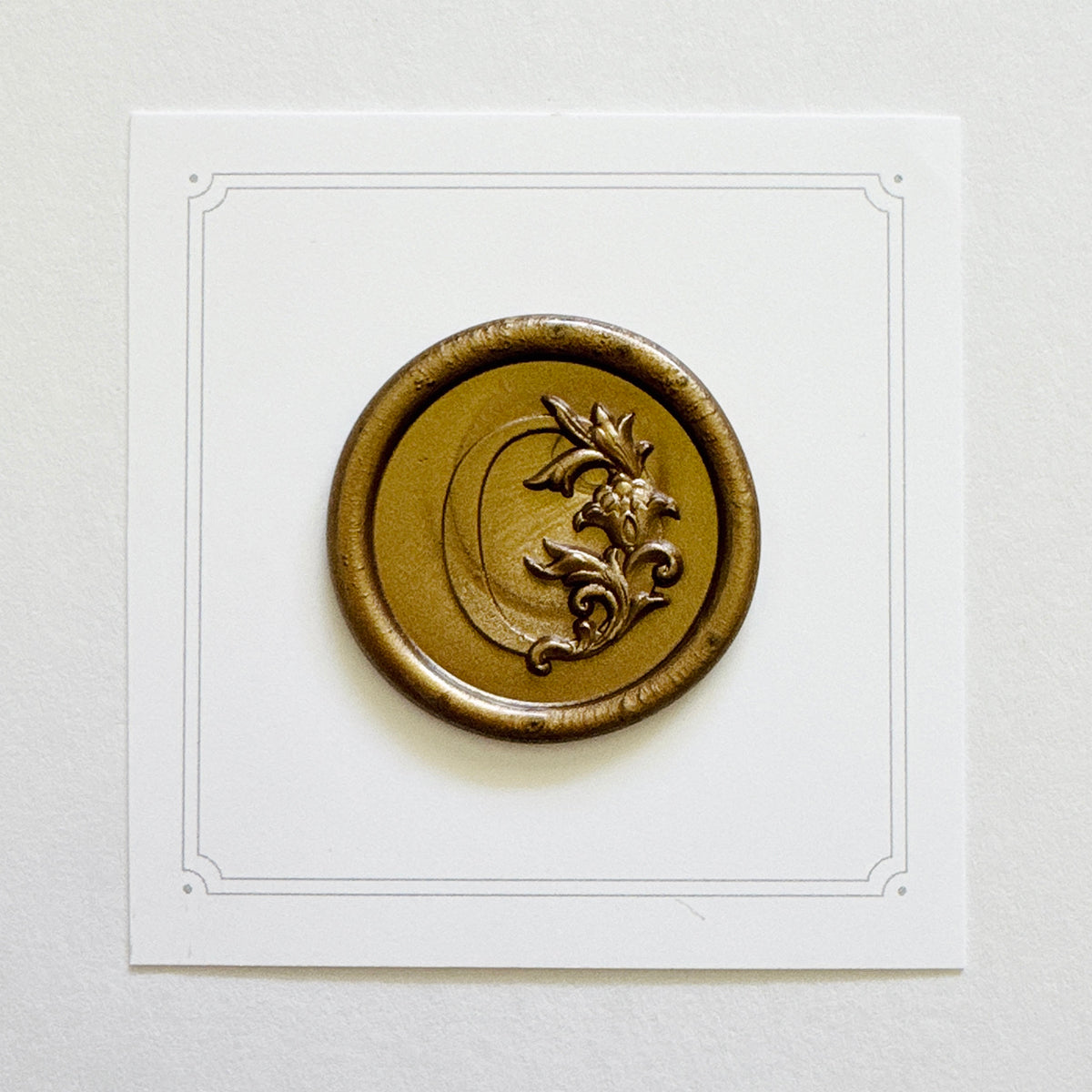 Initial Victorian Leaf Wax Seal Stamp (A-Z)