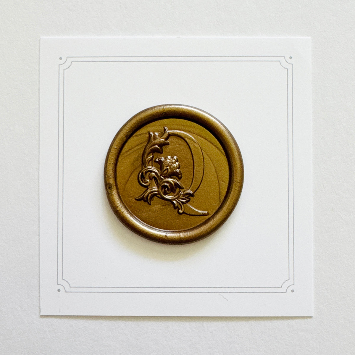 Initial Victorian Leaf Wax Seal Stamp (A-Z)