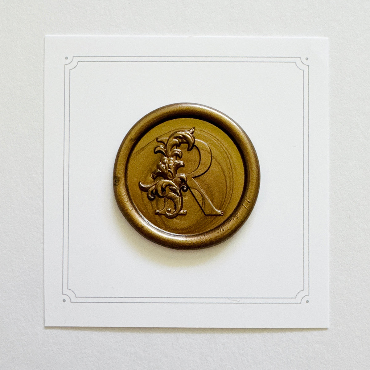 Initial Victorian Leaf Wax Seal Stamp (A-Z)