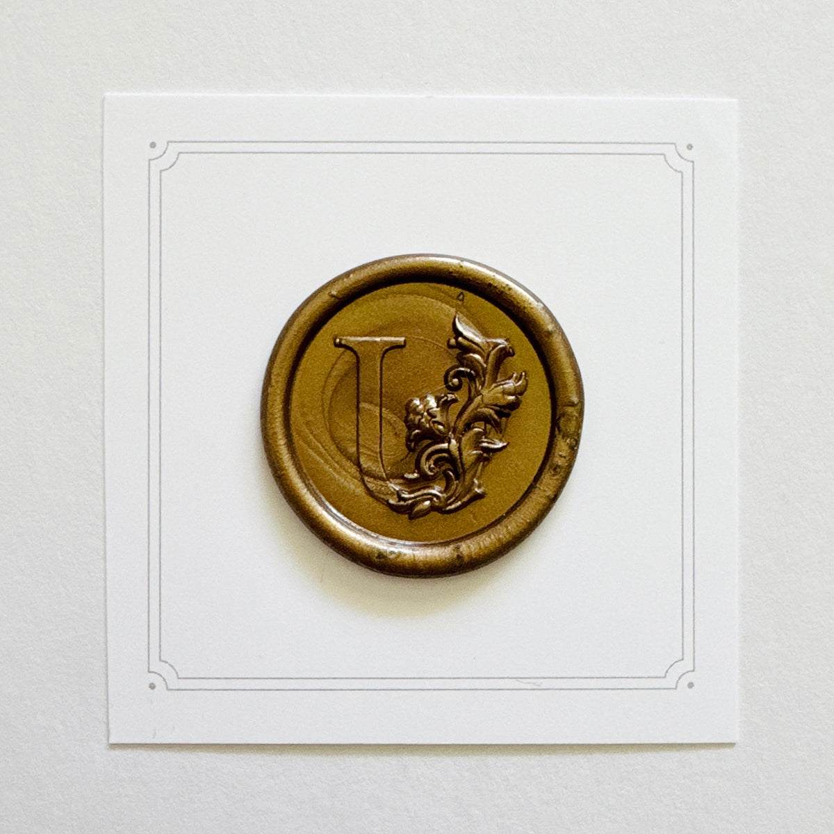 Initial Victorian Leaf Wax Seal Stamp (A-Z)