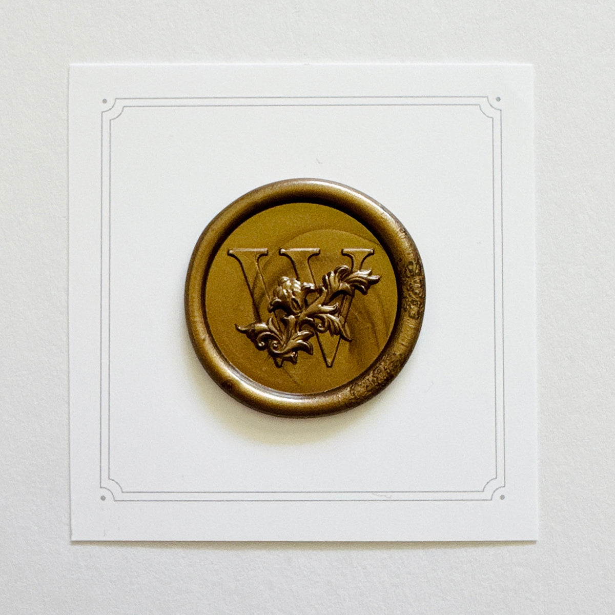 Initial Victorian Leaf Wax Seal Stamp (A-Z)