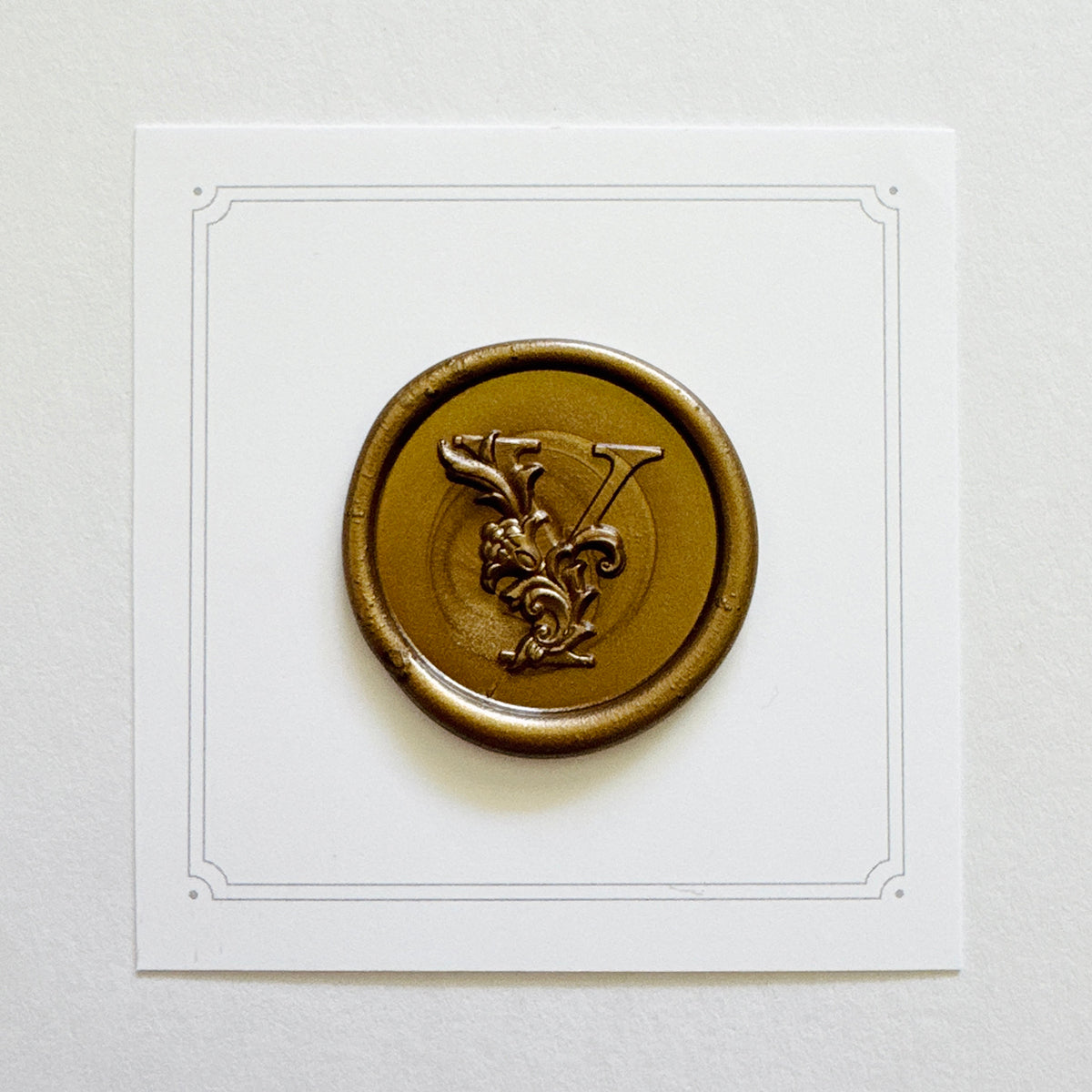 Initial Victorian Leaf Wax Seal Stamp (A-Z)