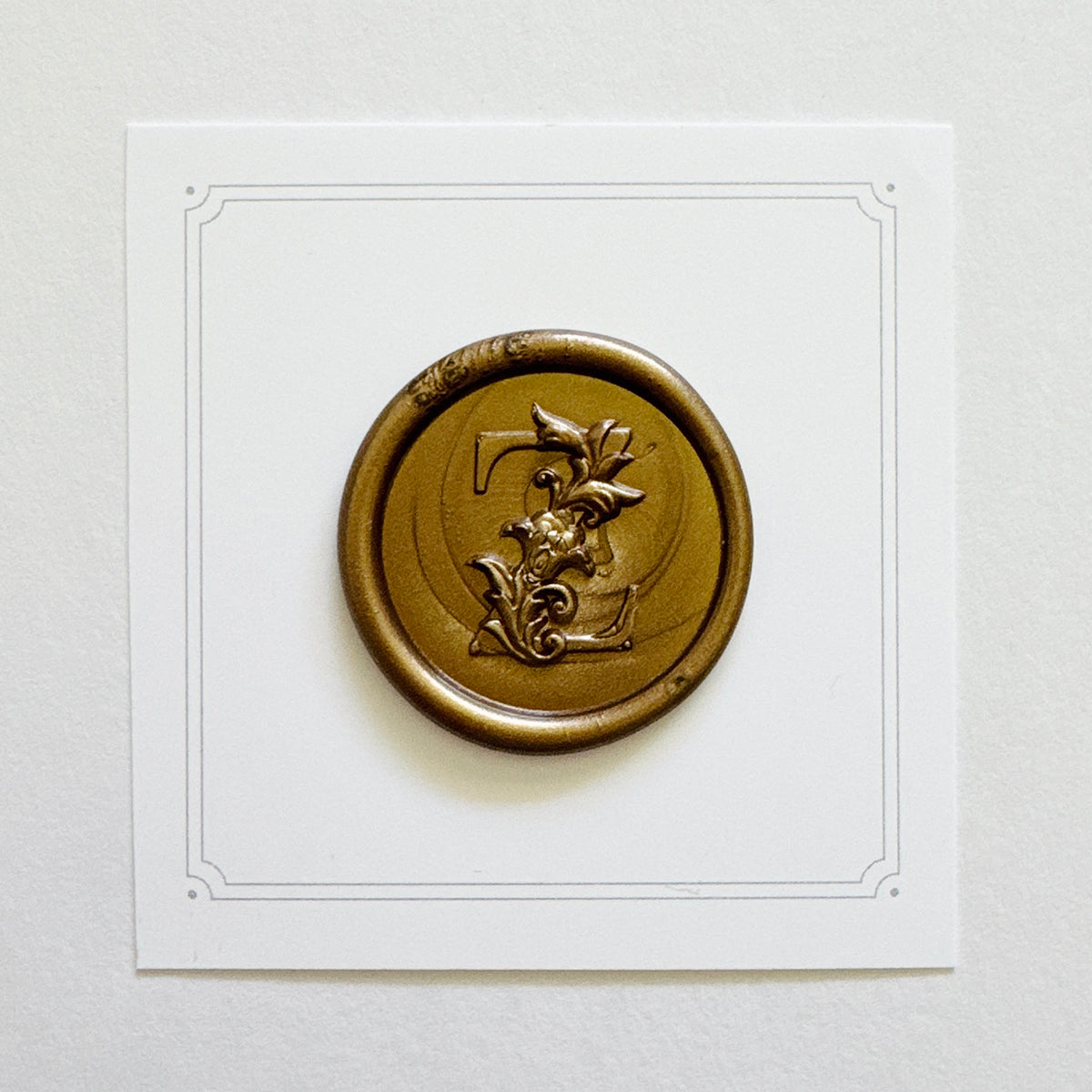 Initial Victorian Leaf Wax Seal Stamp (A-Z)