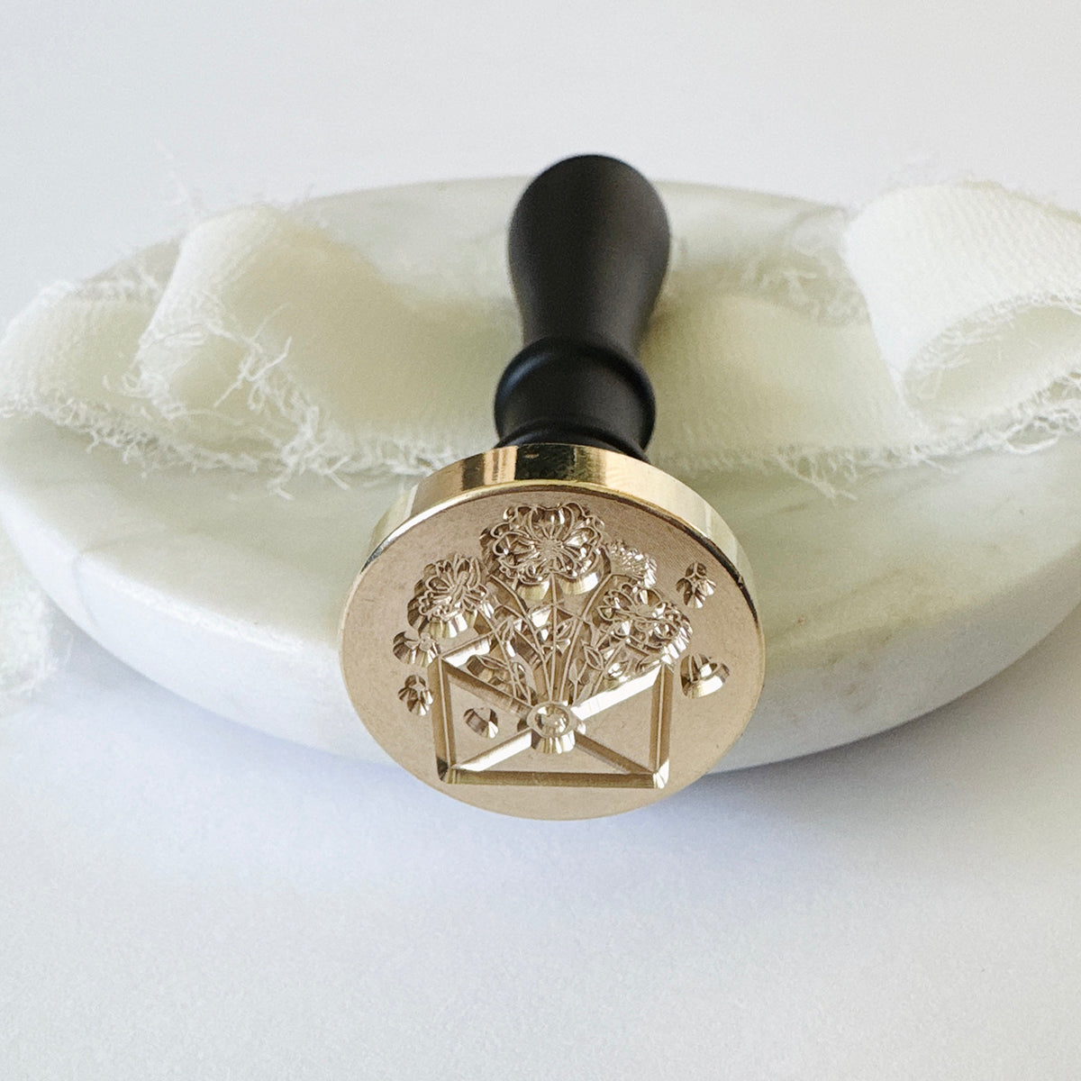 Letter Full of Flowers Wax Seal Stamp