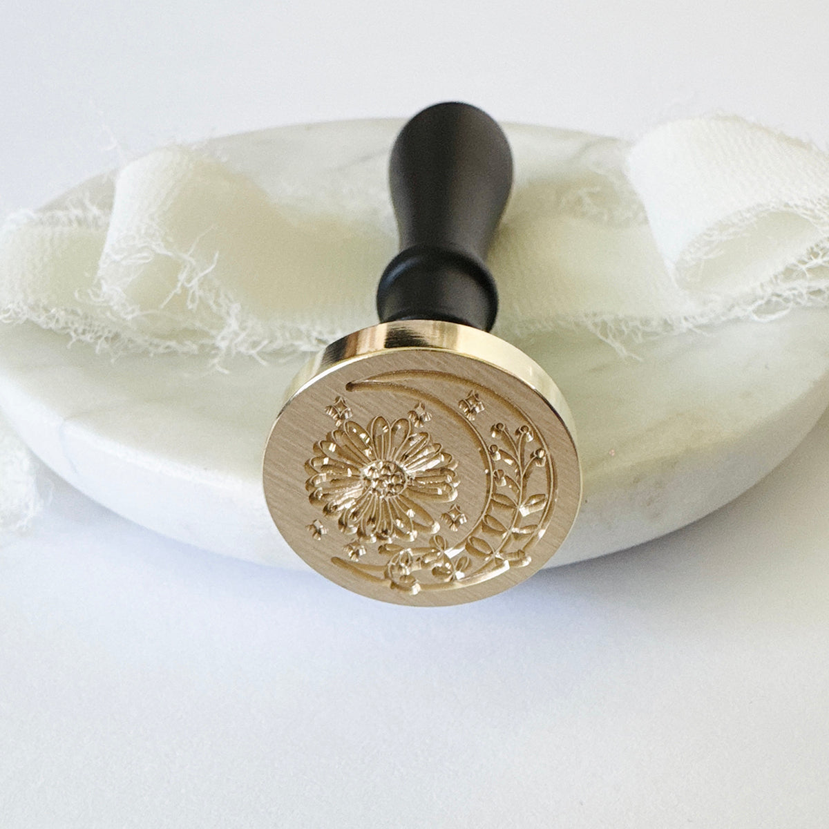 Moon in Bloom Wax Stamp