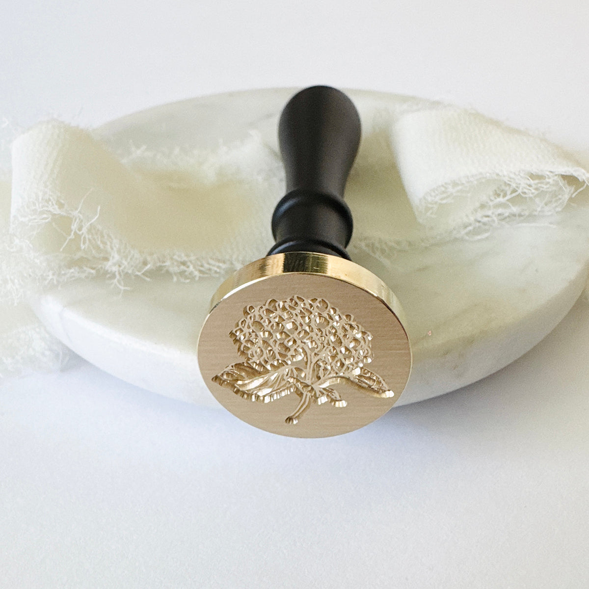 Hydrangea Branch Wax Seal Stamp