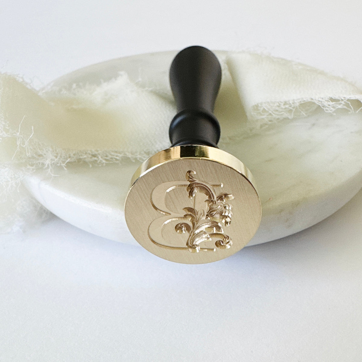 Initial Victorian Leaf Wax Seal Stamp (A-Z)