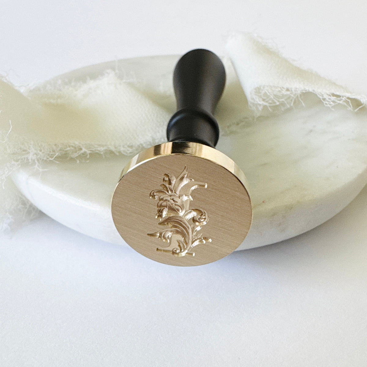 Initial Victorian Leaf Wax Seal Stamp (A-Z)