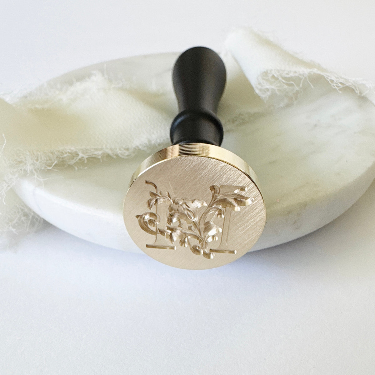 Initial Victorian Leaf Wax Seal Stamp (A-Z)