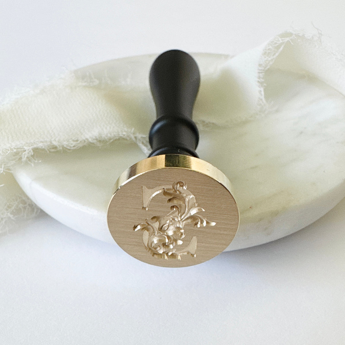 Initial Victorian Leaf Wax Seal Stamp (A-Z)