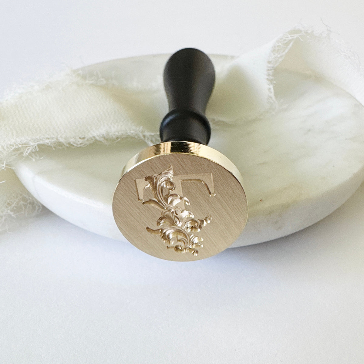 Initial Victorian Leaf Wax Seal Stamp (A-Z)