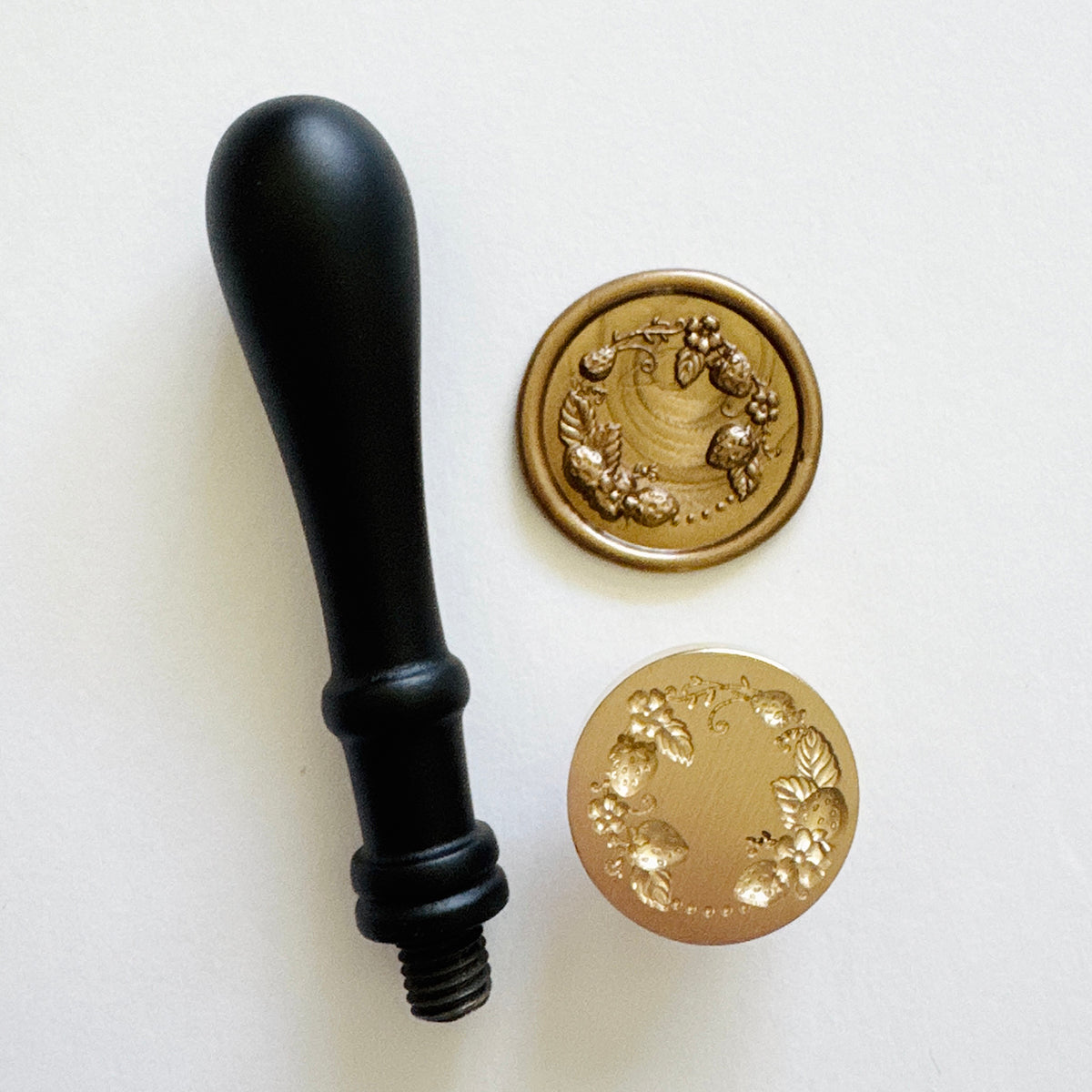 Strawberry Wreath Wax Stamp (3-D)