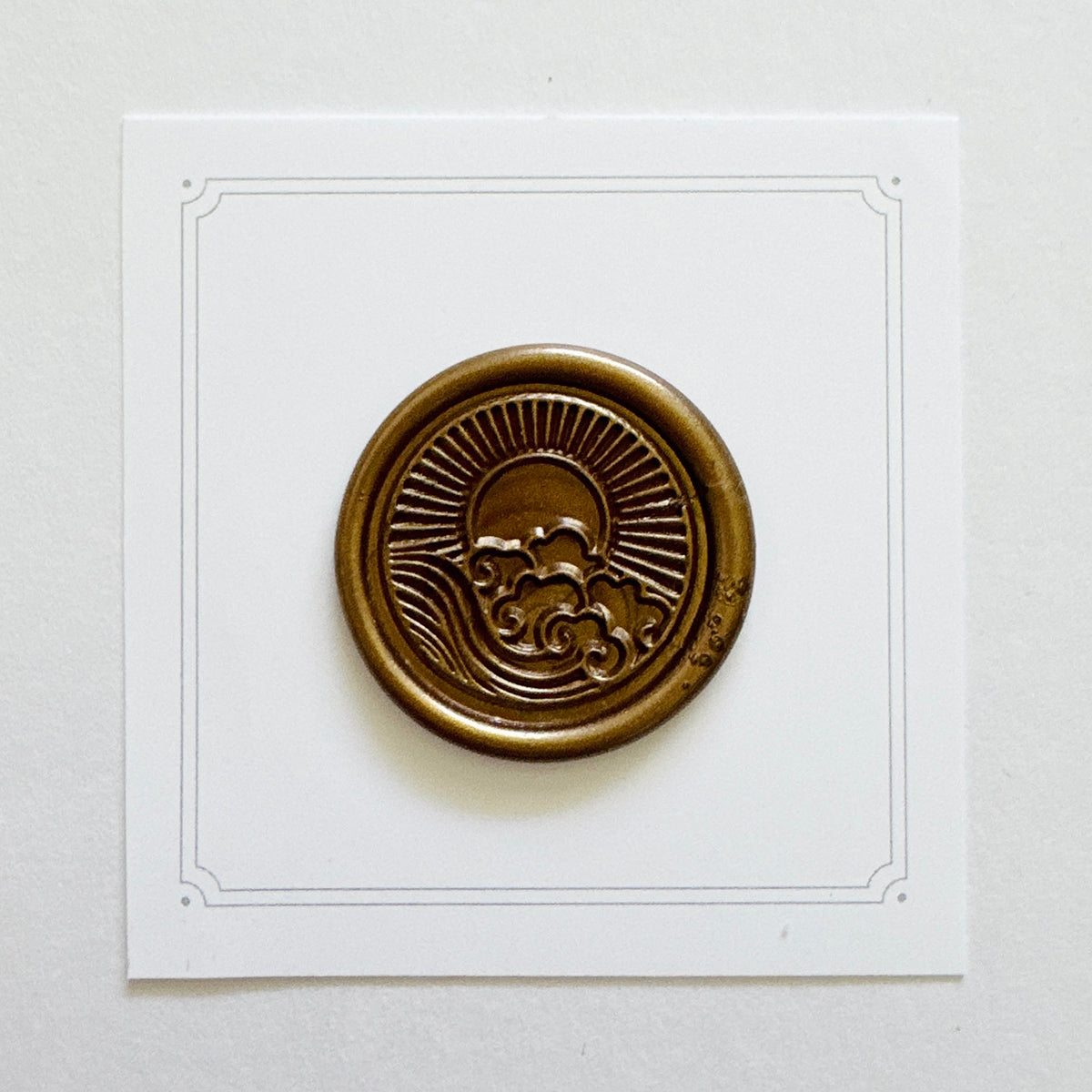 Sun and Ocean Wax Stamp